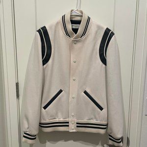 SAINT LAURENT 2022 Striped Varsity Jacket